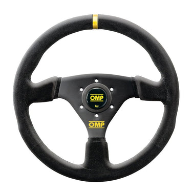 OMP Targa 330 steering wheel black suede with horn button